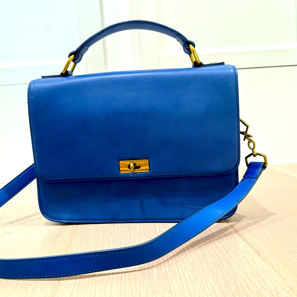 Jcrew Eddie satchel blue
